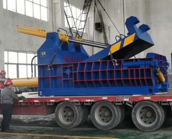 大型廢鋼打包機，廢鋼壓塊機